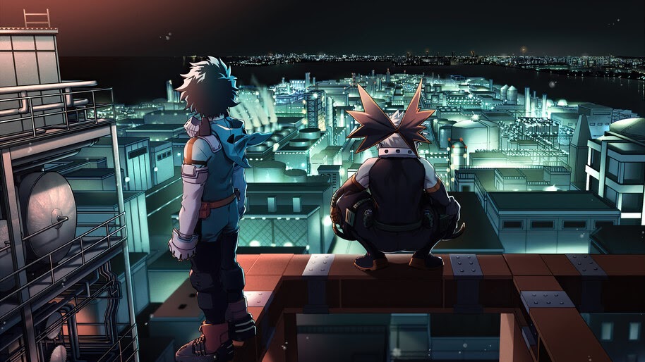 My Hero Academia, Izuku Midoriya, Katsuki Bakugo, 4K, 5