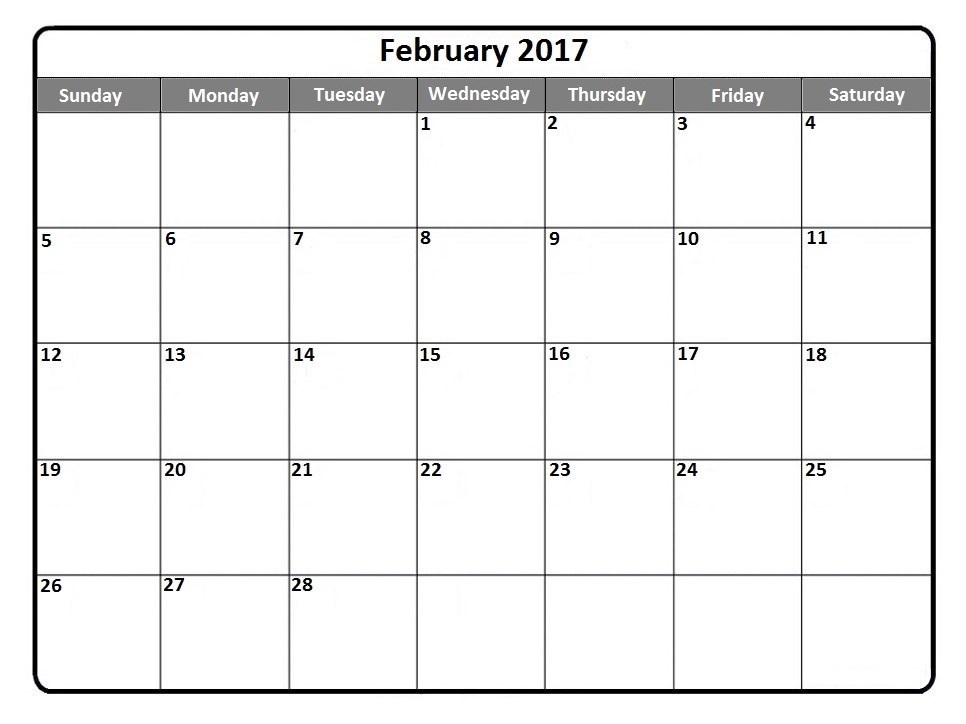 printable calendar 2017 pdf