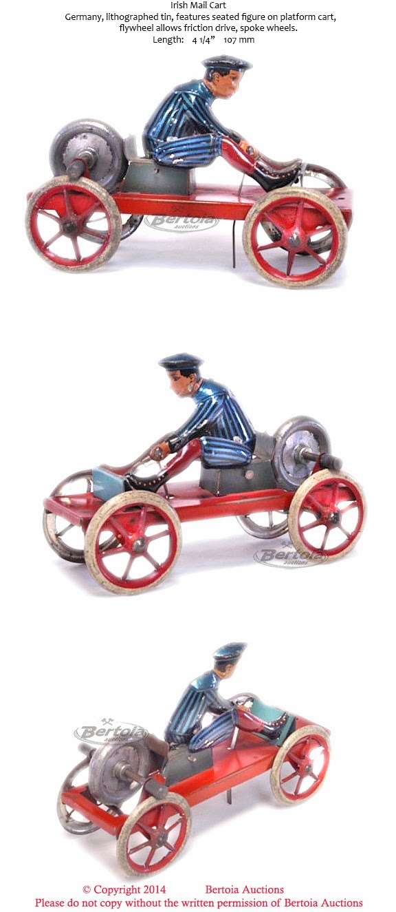 Old Antique Toys Irish Mail Tin Toys