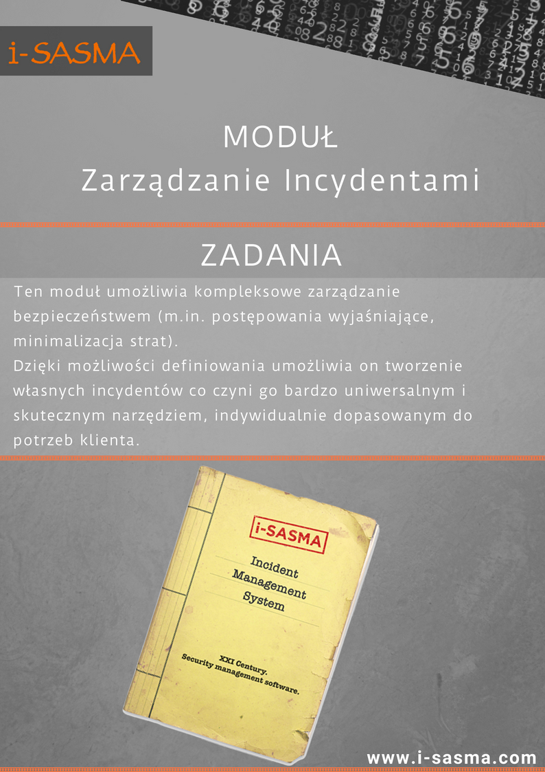 Moduł zarządzania incydentami i-SASMA