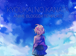 anime blogger template cover kyoukai no kanata