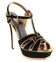 Tinseltown Style: Shoe Fetish: Yves Saint Laurent Tribute Platform Sandals