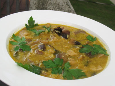 coconut thai mushroom soup