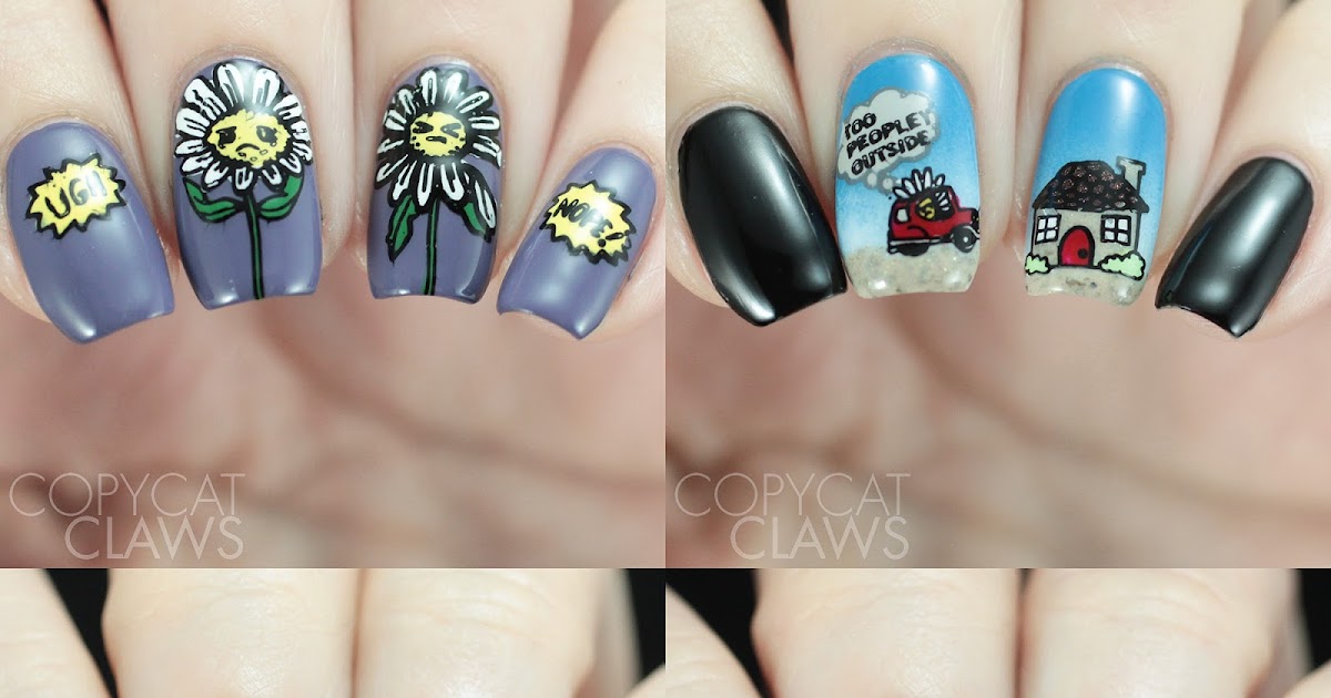 Copycat Claws Maniology Daisy Downer (M026 and M027) Stamping Plate Review
