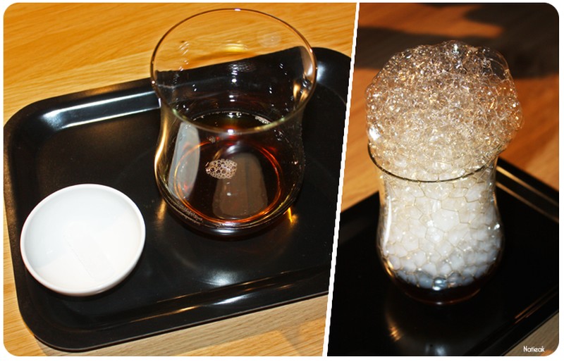 Un bar à mini-meringues moléculaires glacées à l'azote liquide