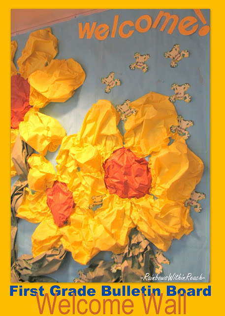 photo of: Spring Bulletin Board, Flower bulletin Board, School bulletin board for Spring
