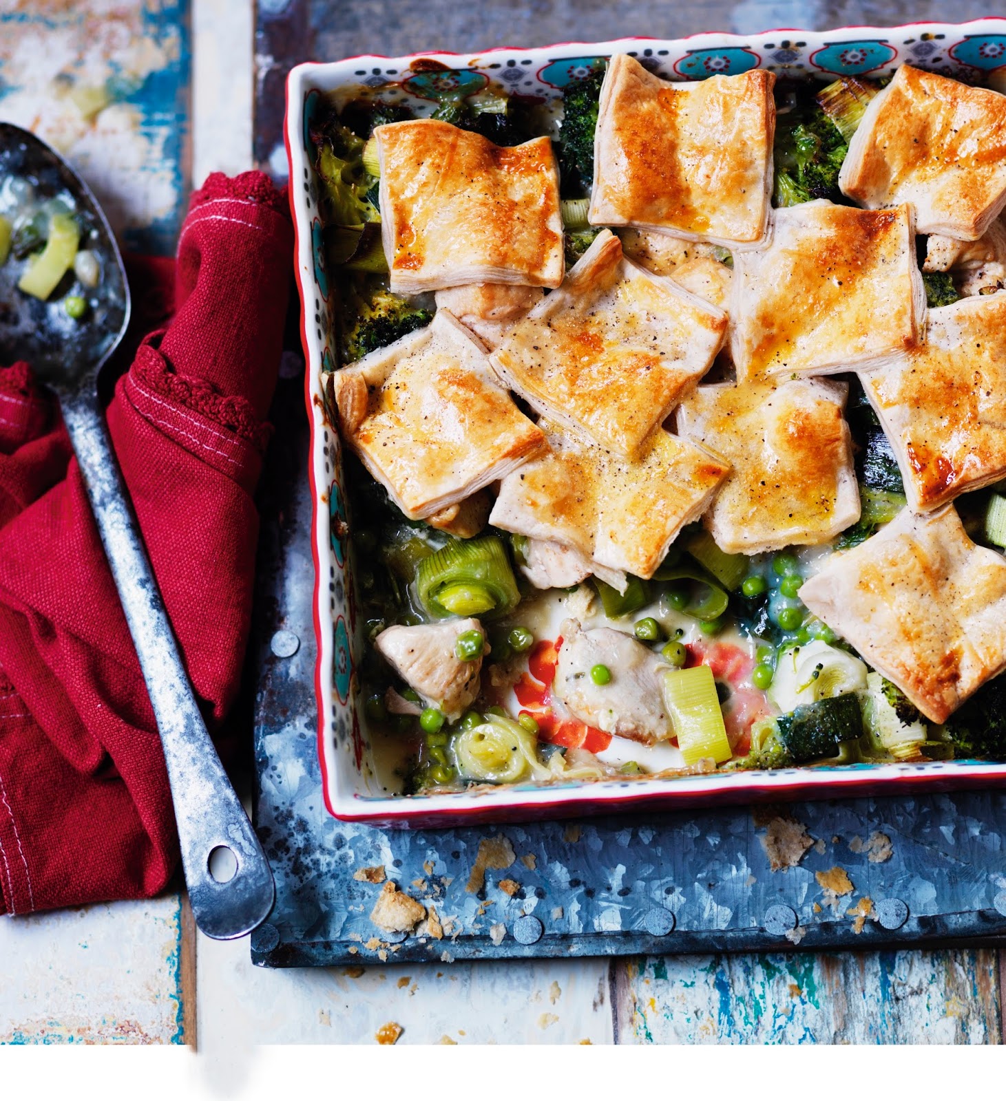 LOVE Life Chicken And Leek Patchwork Pie Recipe