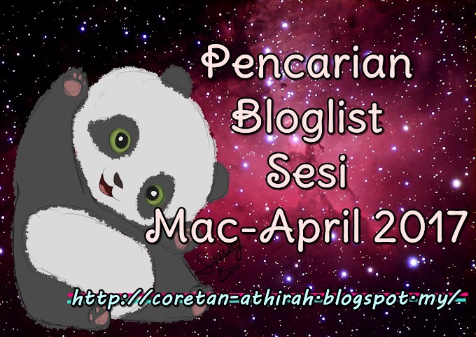 "Pencarian  Bloglist Sesi  Mac-April 2017"