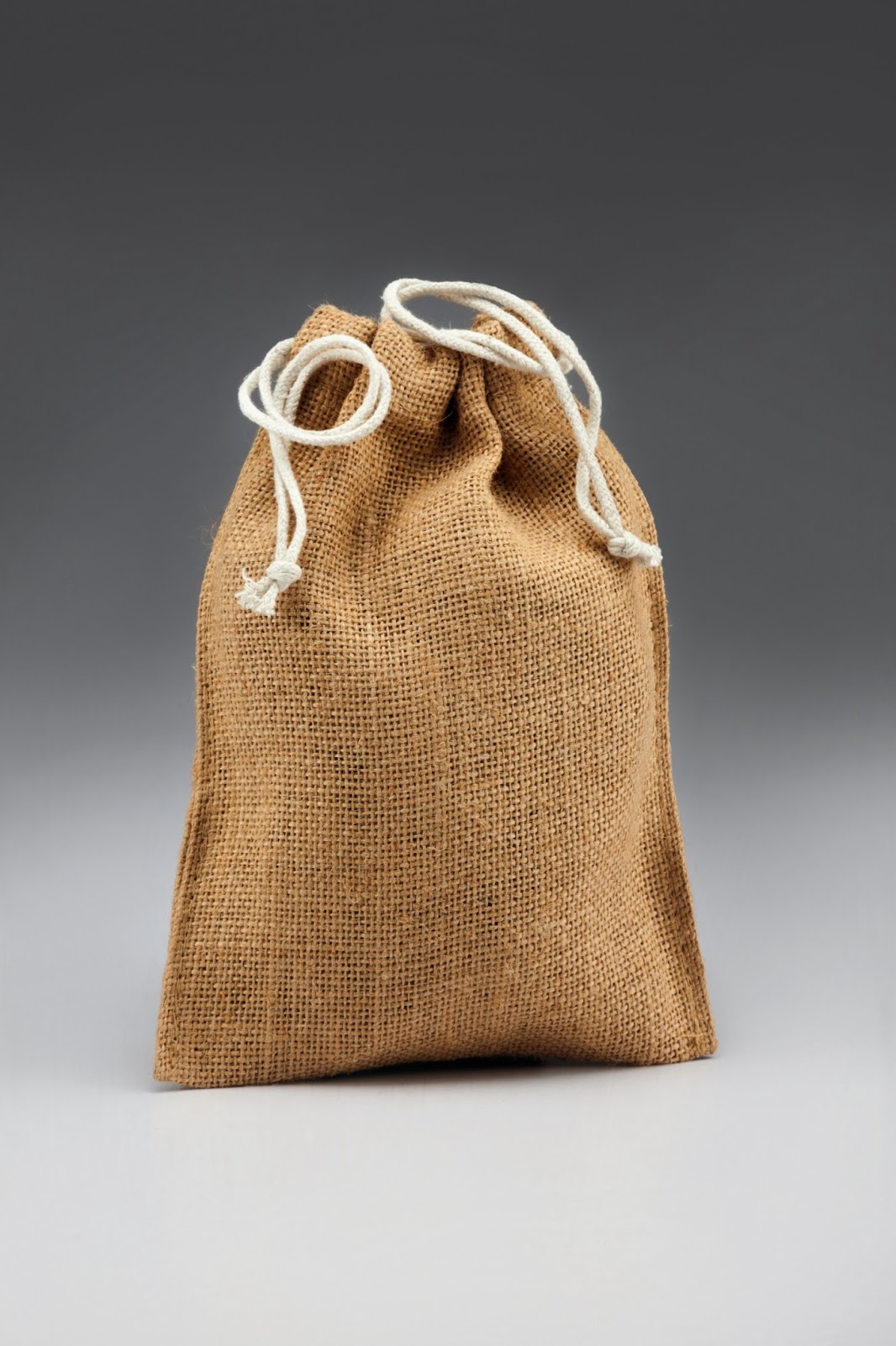 Promotional Jute and Cotton Bags JUTE DRAWSTRING BAGS WITH COTTON ROPE