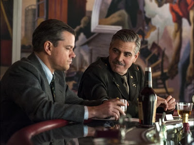 Picture of Matt Damon and George Clooney in The Monuments Men