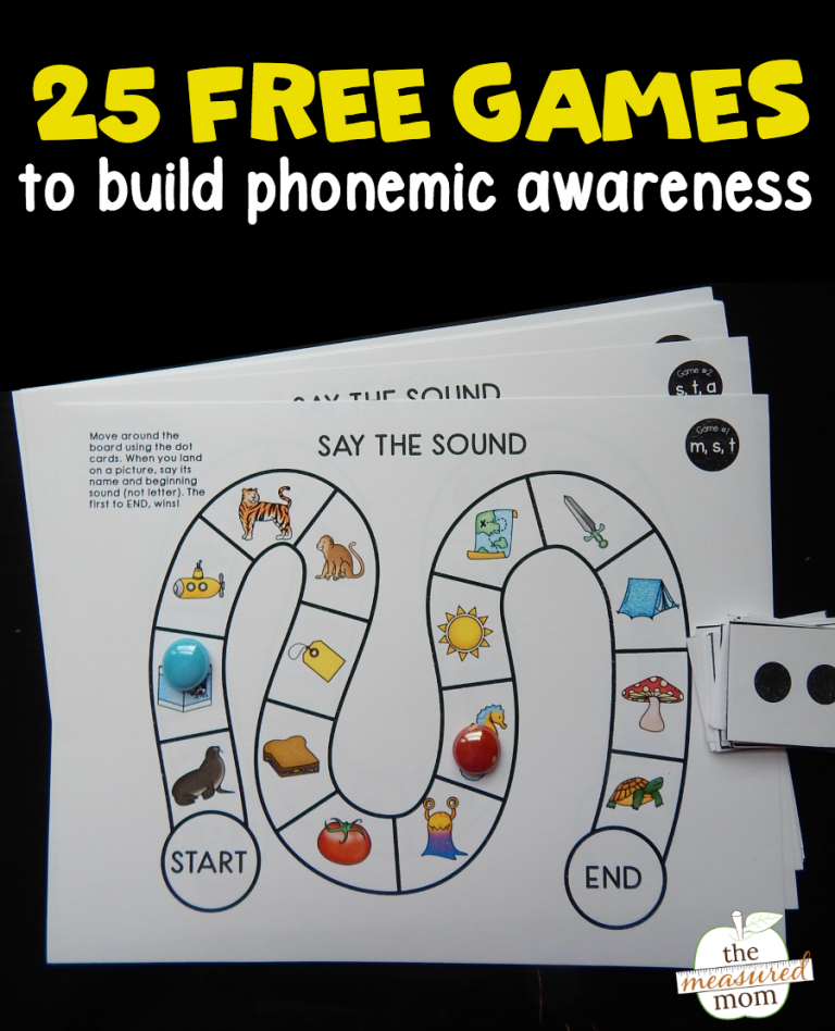 Kindergarten And Mooneyisms 25 Free Phonemic Awareness Games Kindergarten And Mooneyisms 25 Free Phonemic Awareness Games