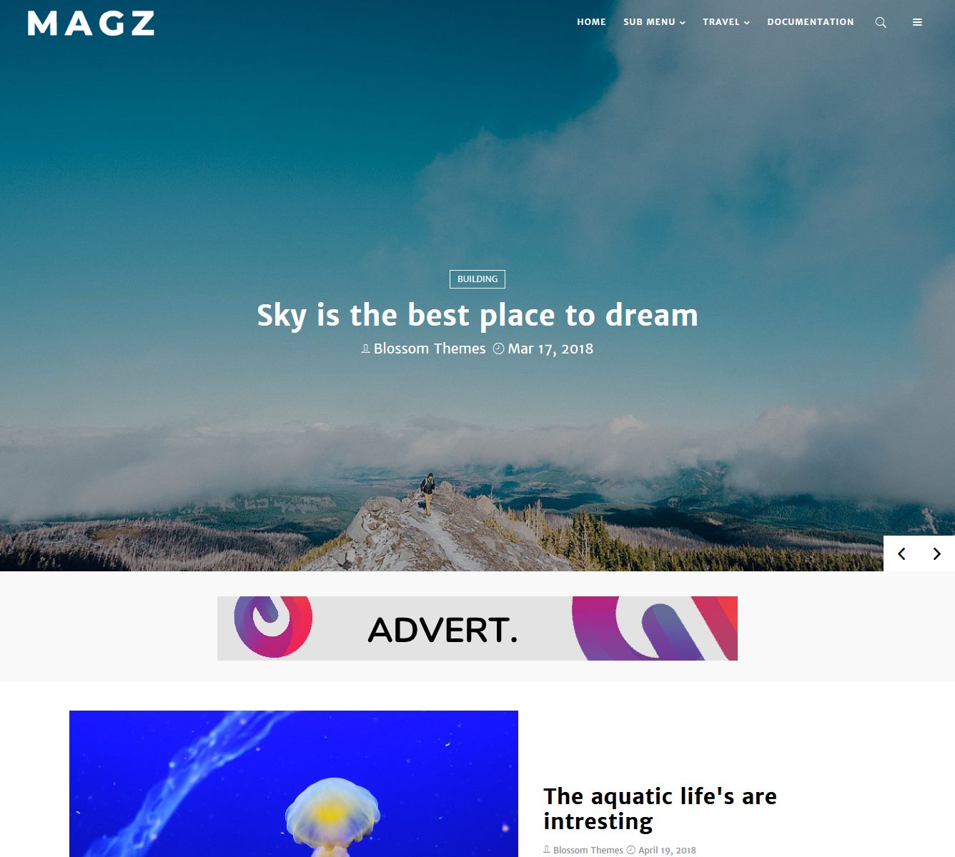 template blogger magz download gratis