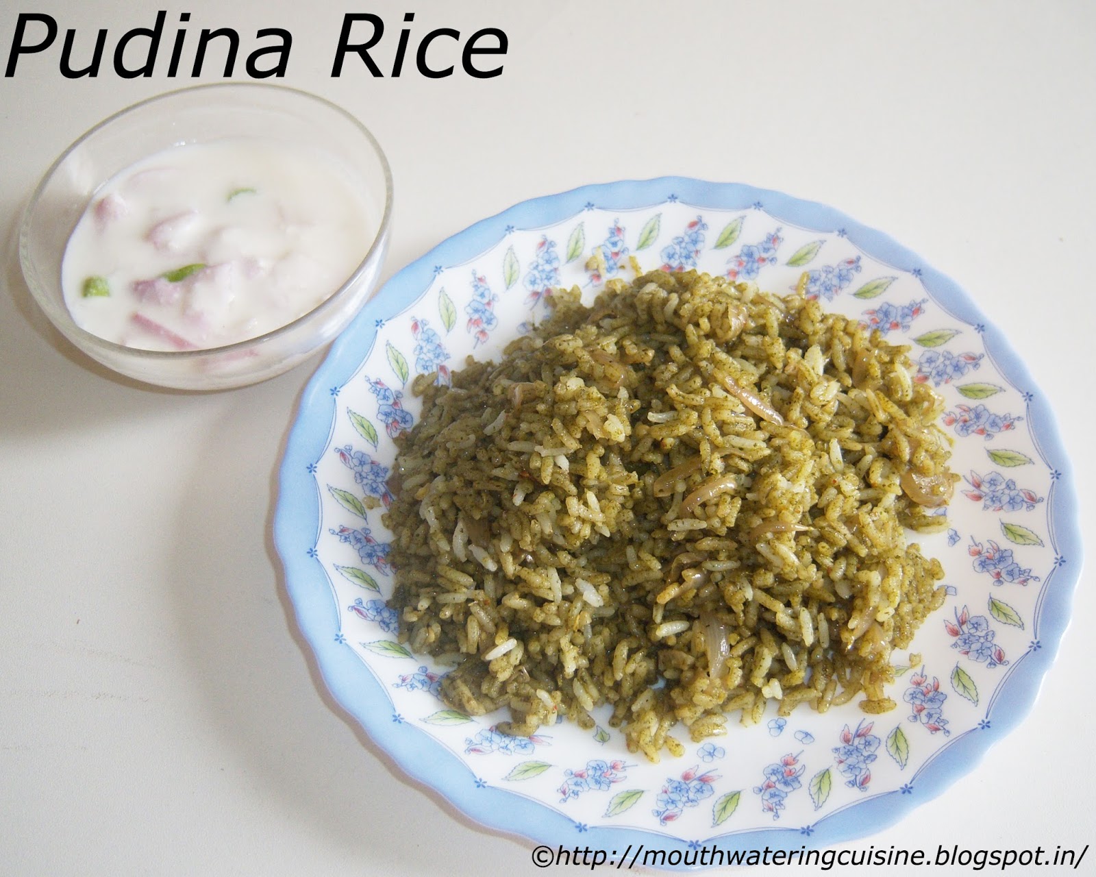 Mint Rice Pudina Rice Recipe How to make Mint Rice E.A.T