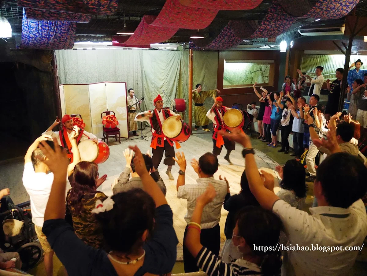 沖繩-景點-中部-琉球村-陣太鼓-自由行-旅遊-Okinawa-Ryukyumura-eisa-performance