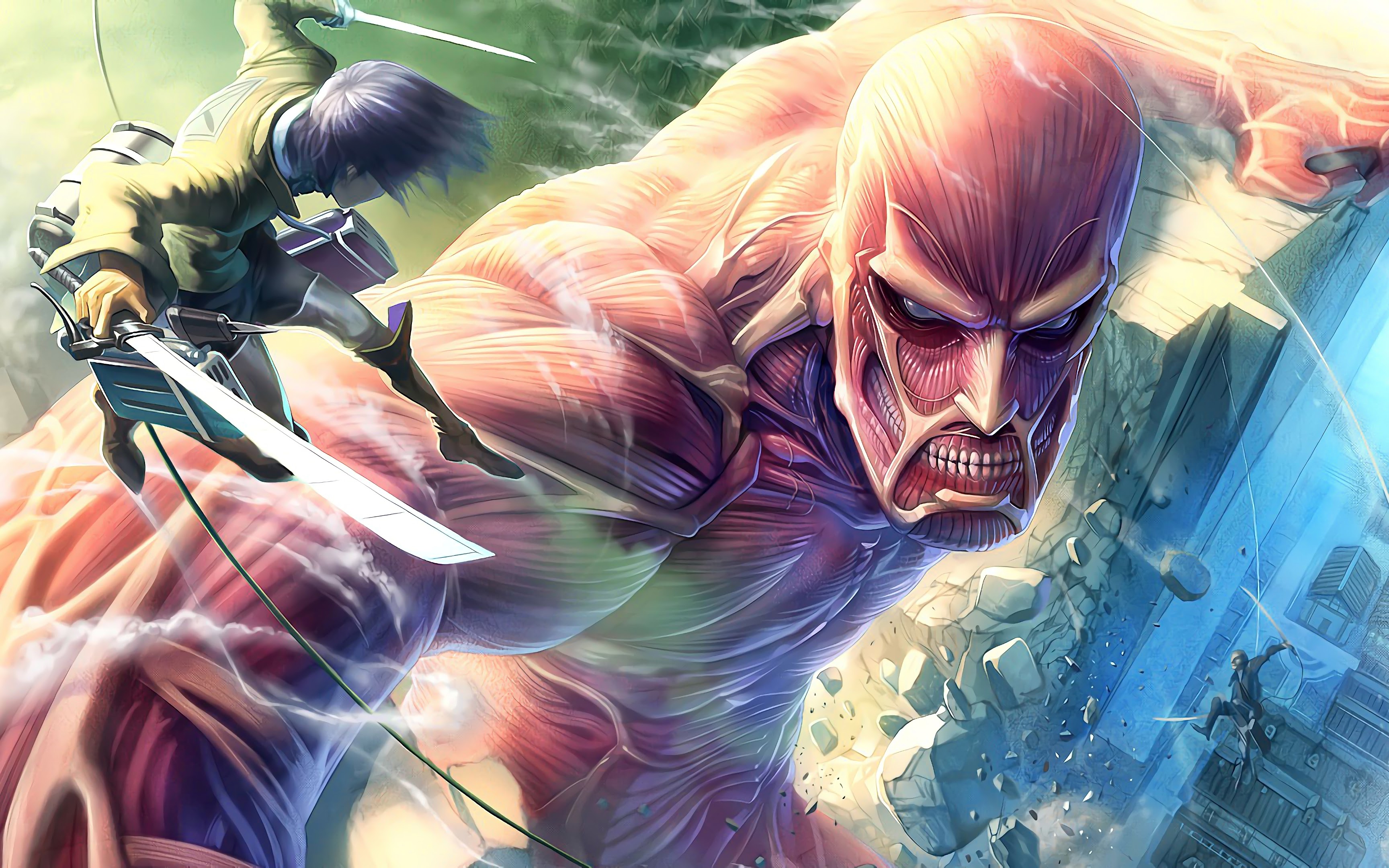 Colossal Titan, Attack on Titan, 4K, #175 Wallpaper PC Desktop