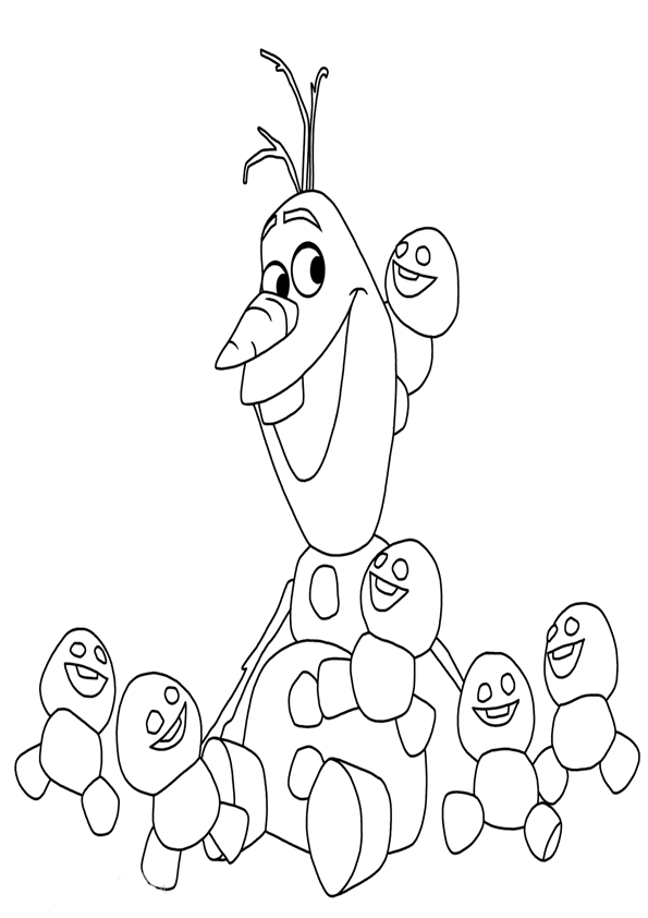 Dibujos De Olaf Frozen Para Colorear Colorear Imagenes Coloring Pages