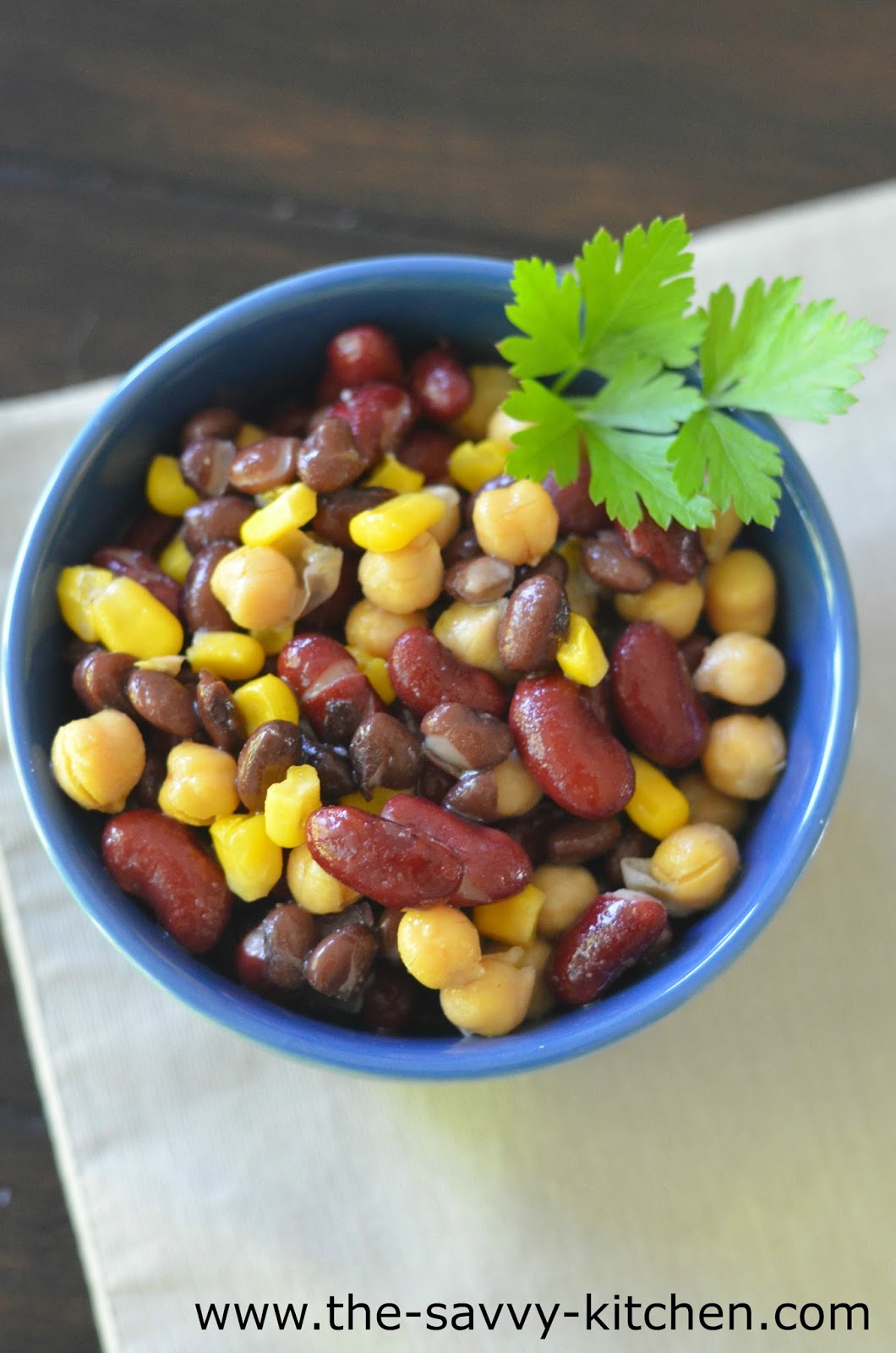 The Savvy Kitchen Three Bean Salad (GlutenFree)