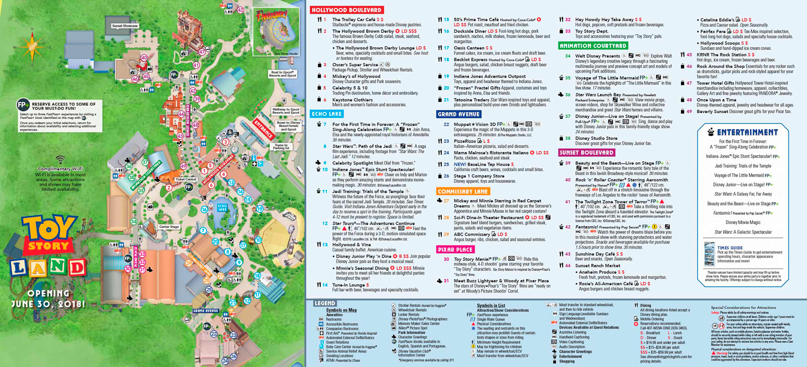 Mapa Hollywood Studios Mapa Hollywood Studios