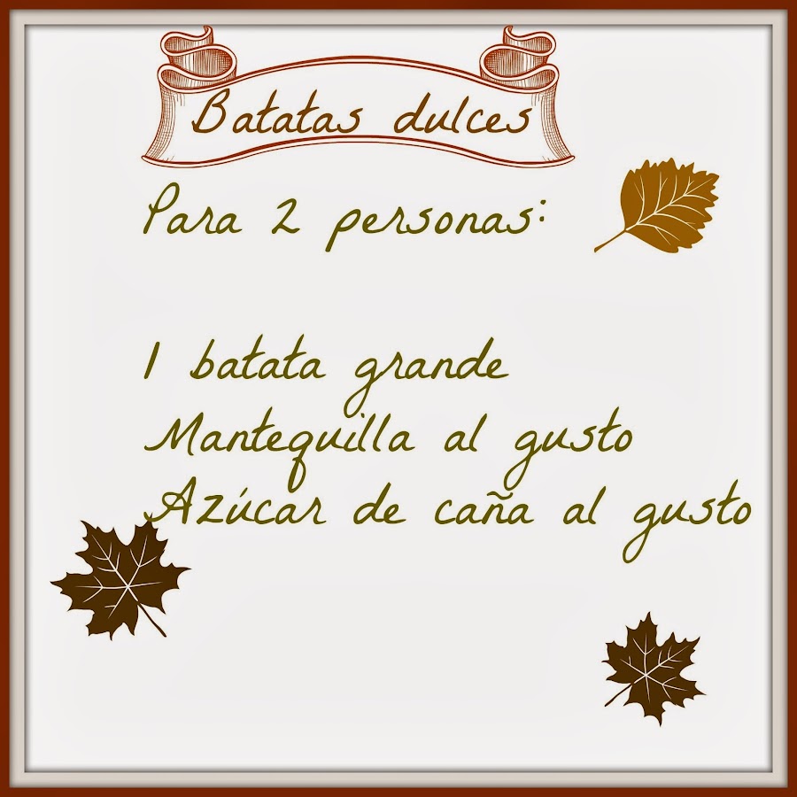 Batatas dulces Con Arte y Paciencia