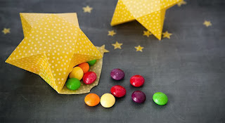 Templates for Party Boxes or Party Souvenirs. Star shaped Box