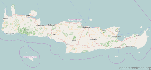 Kreta Mapa