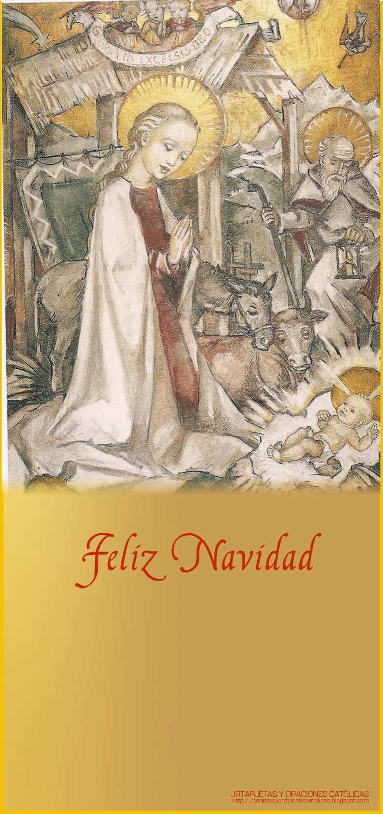 TARJETAS Y ORACIONES CATOLICAS: Feliz Navidad Tarjeta navideña