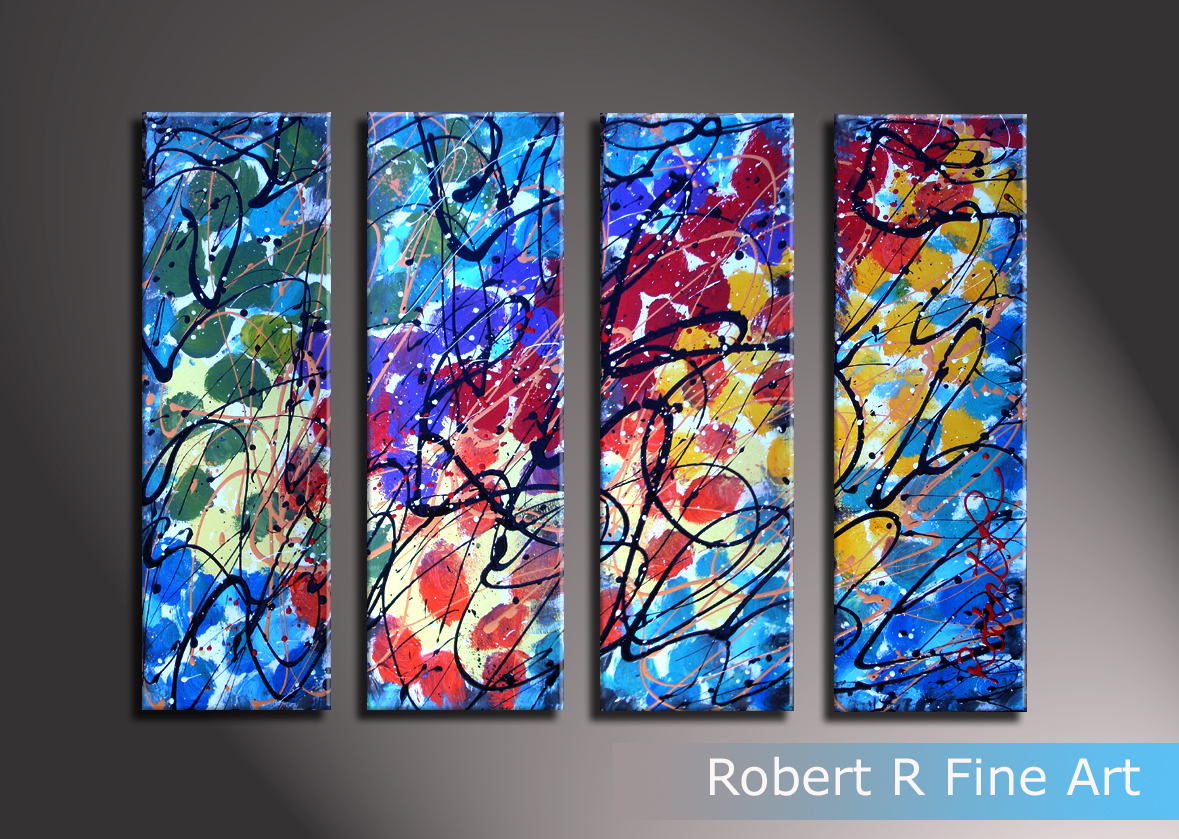 Robert R Fine Art Modern Abstract Paintings Original Art Wall Home Sale contemporary wall