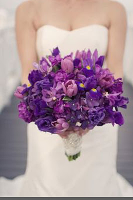 purple wedding flowers ideas