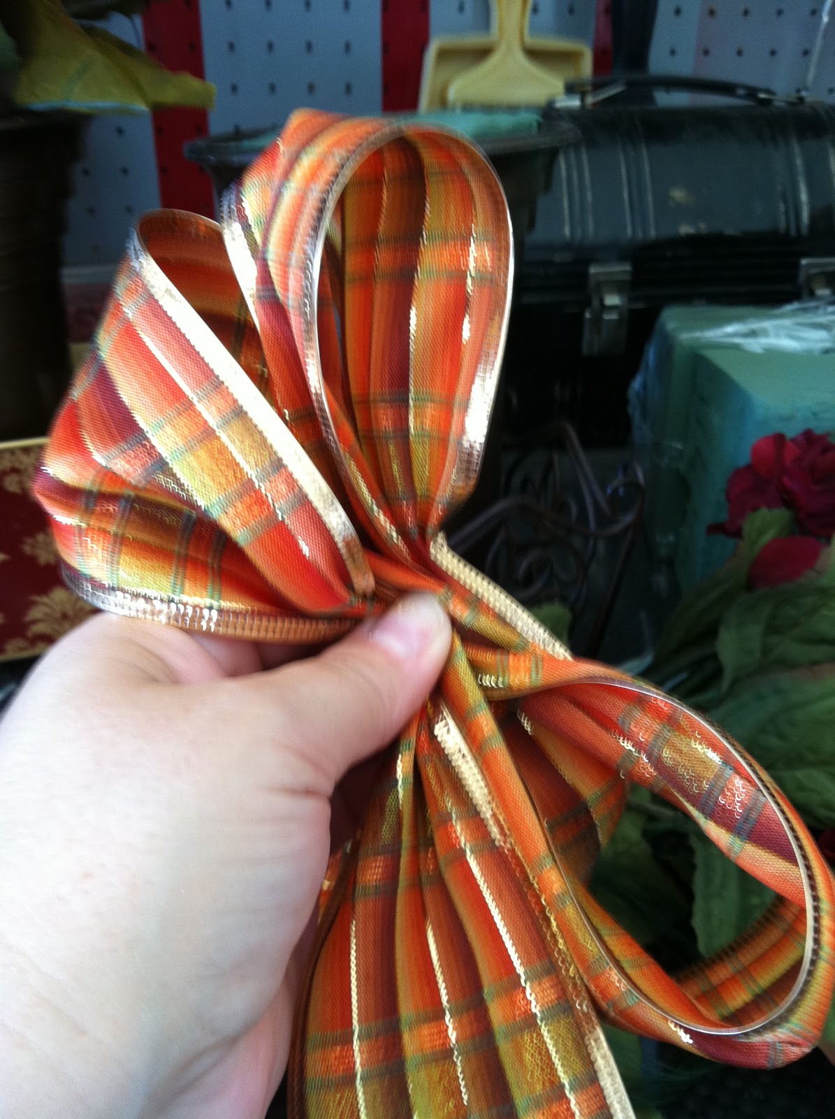 Buttons, Bows & Bling Fall Floral Arrangements