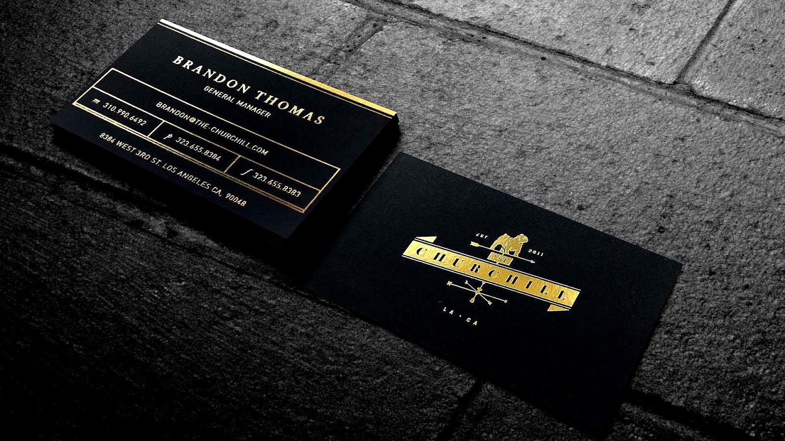 Gold Foil Embossed Business Cards Gold Choices