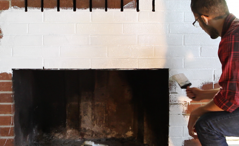 Brick Fireplace