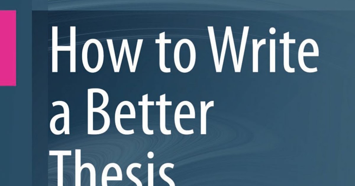 Best books on how to write a phd thesis picture
