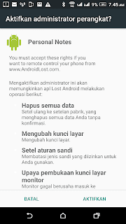 Tutorial Cara Memantau Handphone orang lain dari jarak jauh menggunakan aplikasi gratis Android Lost Cara Memantau Handphone yang hilang dari jarak jauh menggunakan aplikasi gratis Android Lost