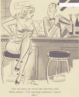 Dan De Carlo. Dan De Carlo,vintage fashion,pin-up art,dry martini
