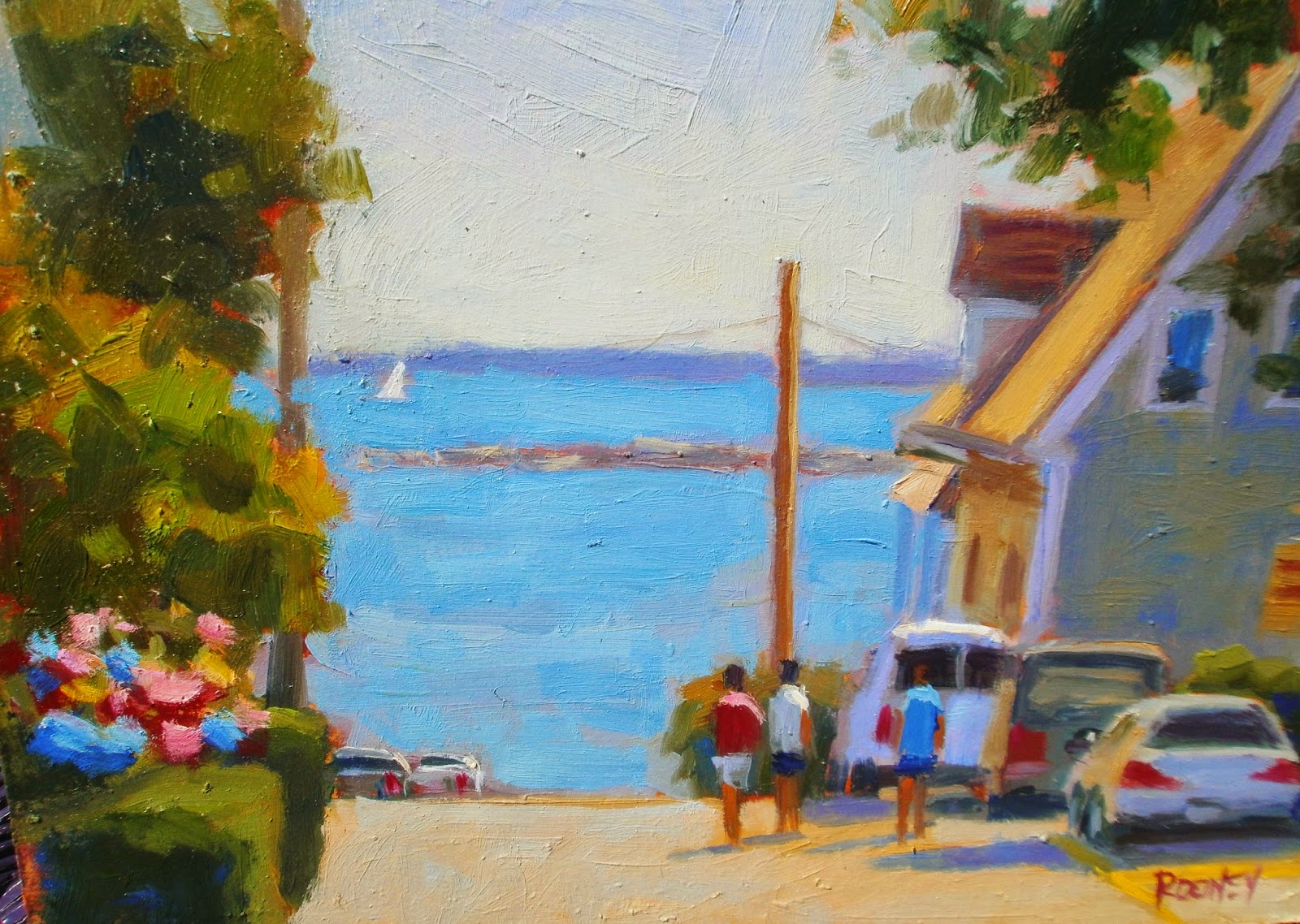 Mike Rooney Studios Painting a Day Summer Stroll8x10