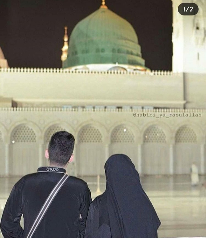 Muslim Islamic Couples Images Wallpaper in Makka Sarif Couple Pics