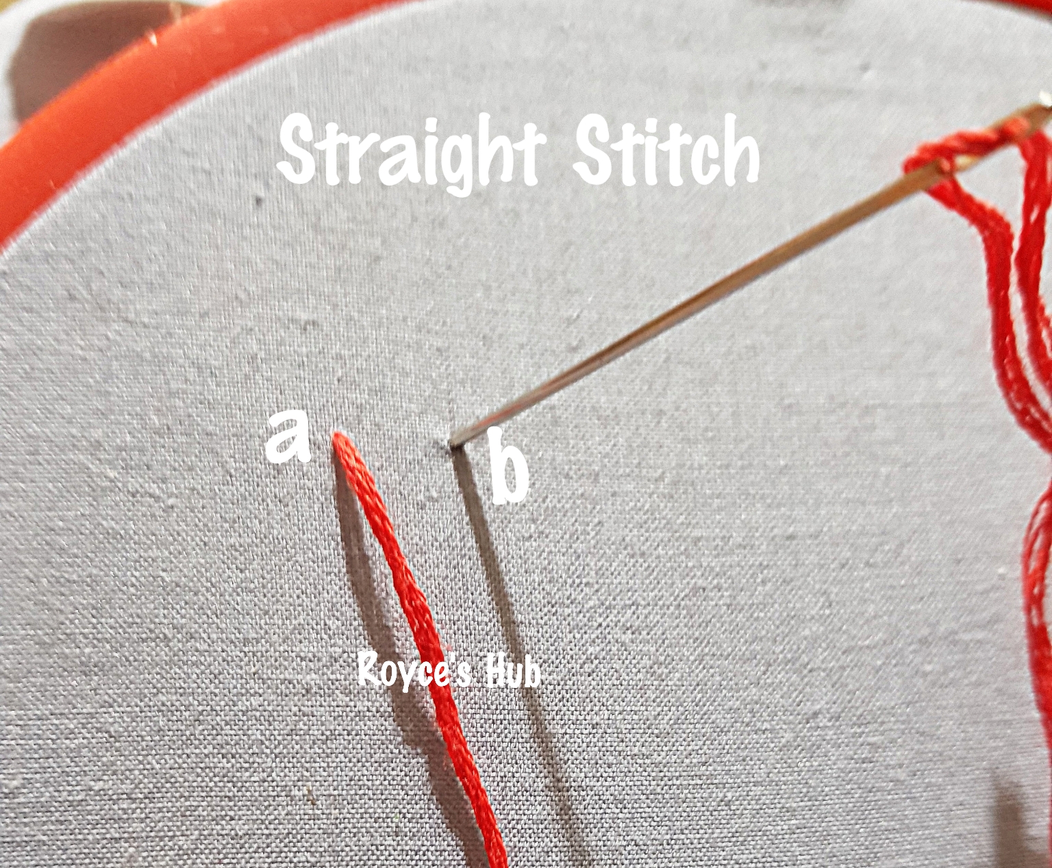 Royce's Hub Basic Embroidery Stitches Straight Stitch and Variations
