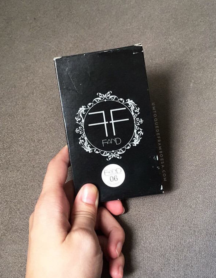 Caixinha da paleta magnética com 6 cavidades da Fand Makeup Embalagem paleta magnética Fand