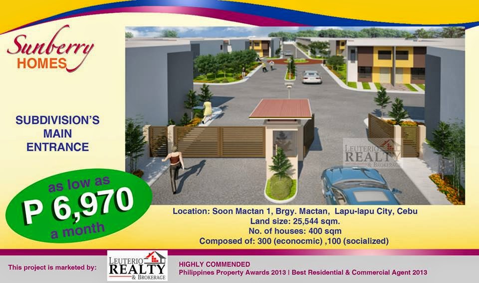 CEBU PABAHAY SUNBERRY HOMES AT SOONG, LAPULAPU CITY, CEBU