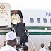 President Buhari Arrives at the Kaduna Airport from London