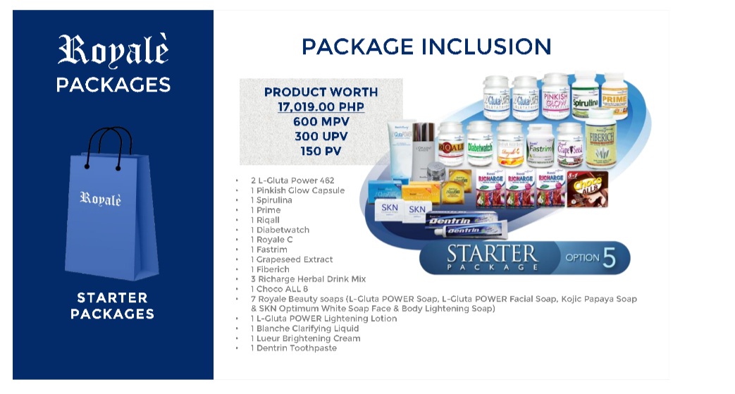 Royale Starter Packages 2017