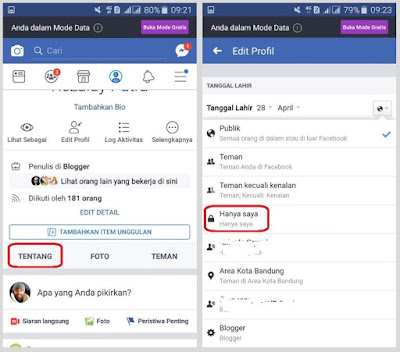 Cara Menyembunyikan Tanggal Lahir di Facebook