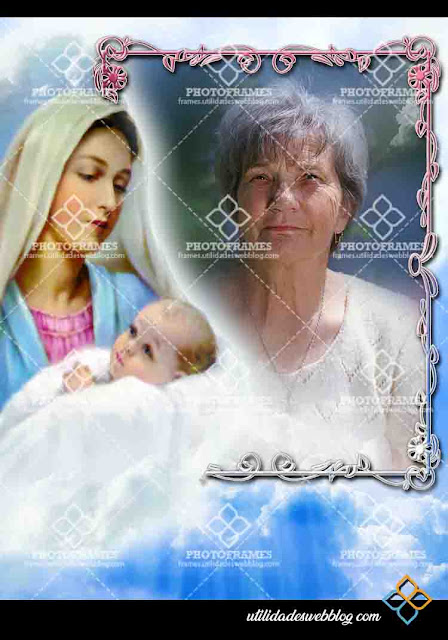 Marco para fotos del dia de la madre con la Virgen María