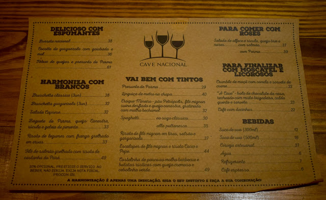 Blog Apaixonados por Viagens - Cave Nacional - Vinho - RestoBar - Botafogo - Rio de Janeiro - Gastronomia