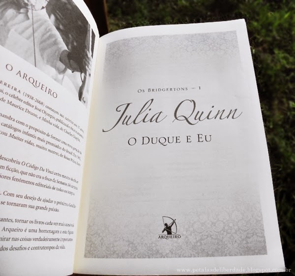 O Duque e Eu, Julia Quinn, romance de época, editora Arqueiro,