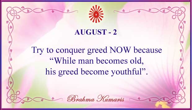 August 2 Thought For The Day August 2