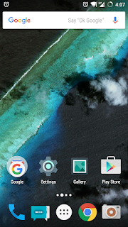 CyanogenMOD 12.1 Homescreen
