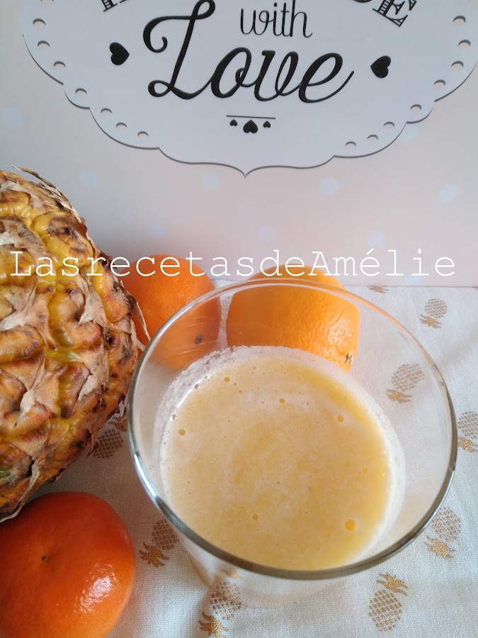 Bebidas, Desayunos, Fitness, Refrescos Saludables, Saludable, zumo, Vegetariano, Piña, naranja, mandarina