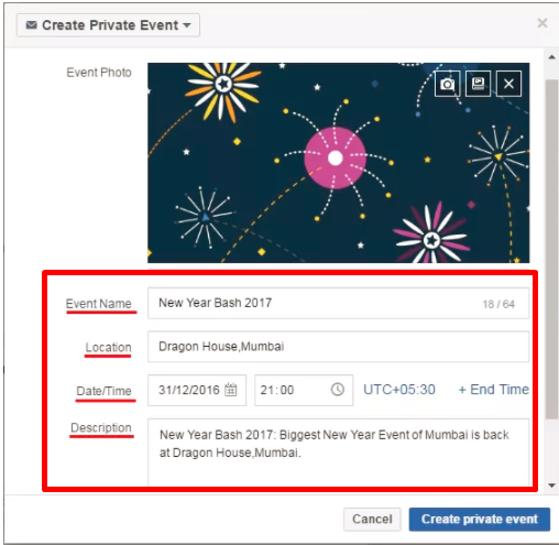 Creating An Event On Facebook