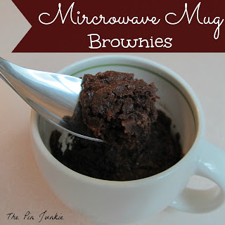 microwave mug brownies